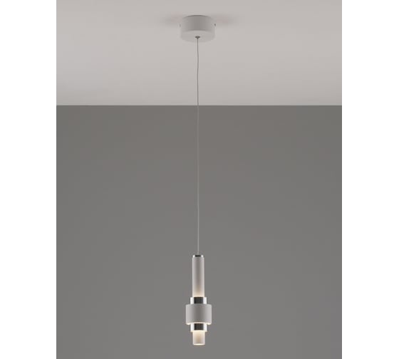 Светильник подвесной светодиодный Moderli Elsa, белый, хром V10860-PL 1