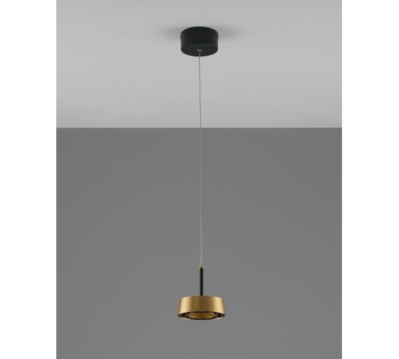 Светильник подвесной светодиодный Moderli Luma, черный, золотой V10857-PL 1