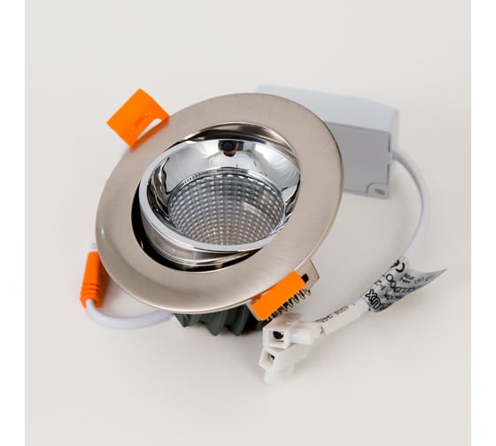 Встраиваемый светильник Citilux Альфа, матовый хром+хром LED 7Wх3500K CLD001NW5