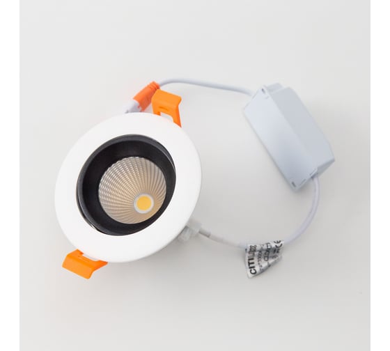 Встраиваемый светильник Citilux Альфа, белый+черный LED 7Wх3500K CLD001NW4
