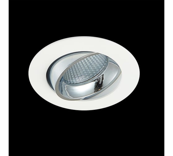 Встраиваемый светильник Citilux Альфа белый+хром LED 7Wх3500K CLD001NW1