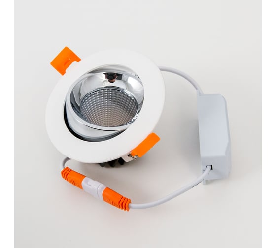 Встраиваемый светильник Citilux Альфа белый+хром LED 7Wх3500K CLD001NW1