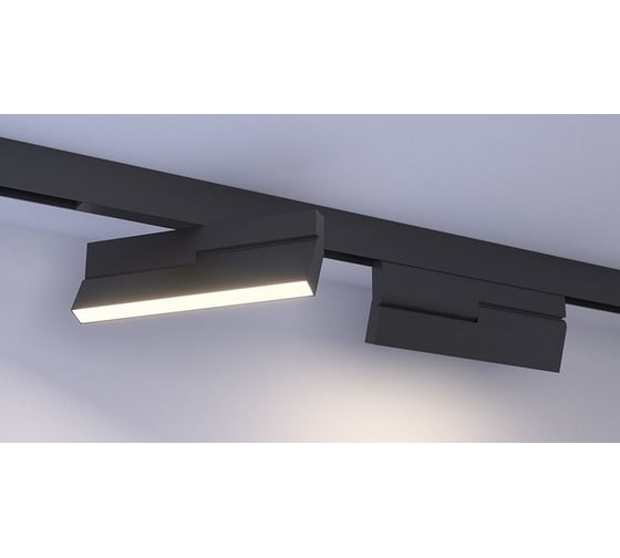 Светильник трековый магнитный Elvan 1011 черный 48V, 12W/3000K PC COVER ST-1011 1