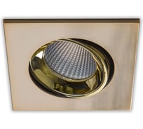 Встраиваемый светильник Citilux Альфа, бронза+золото LED 7Wх3500K CLD001KNW6