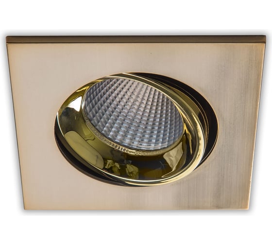 Встраиваемый светильник Citilux Альфа, бронза+золото LED 7Wх3500K CLD001KNW6