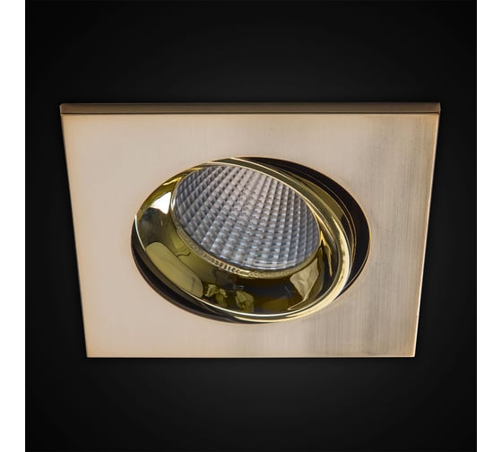 Встраиваемый светильник Citilux Альфа, бронза+золото LED 7Wх3500K CLD001KNW6