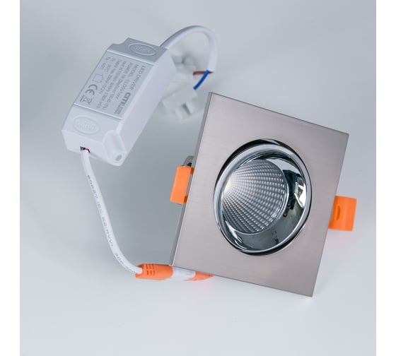 Встраиваемый светильник Citilux Альфа, матовый хром+хром LED 7Wх3500K CLD001KNW5