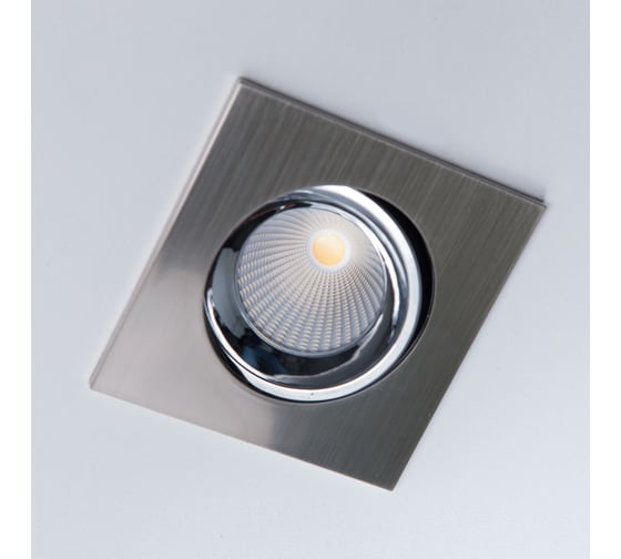 Встраиваемый светильник Citilux Альфа, матовый хром+хром LED 7Wх3500K CLD001KNW5