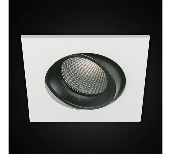 Встраиваемый светильник Citilux Альфа, белый+черный LED 7Wх3500K CLD001KNW4