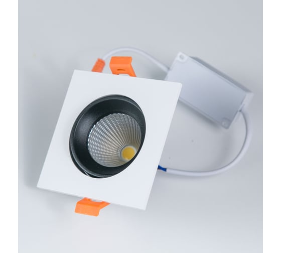 Встраиваемый светильник Citilux Альфа, белый+черный LED 7Wх3500K CLD001KNW4