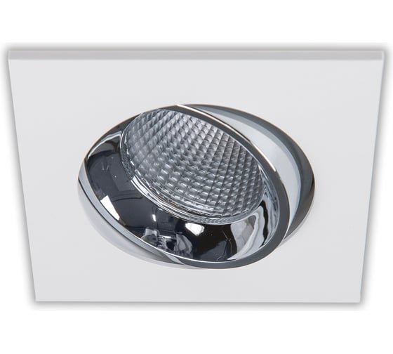 Встраиваемый светильник Citilux Альфа, белый+хром LED 7Wх3500K CLD001KNW1