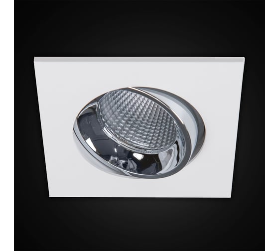 Встраиваемый светильник Citilux Альфа, белый+хром LED 7Wх3500K CLD001KNW1