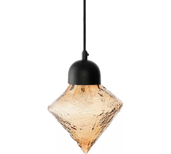Светильник подвесной Bergenson Bjorn Frozen Light, Ø20 см, янтарный BB0000552