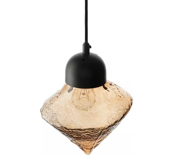 Светильник подвесной Bergenson Bjorn Frozen Light, Ø20 см, янтарный BB0000552