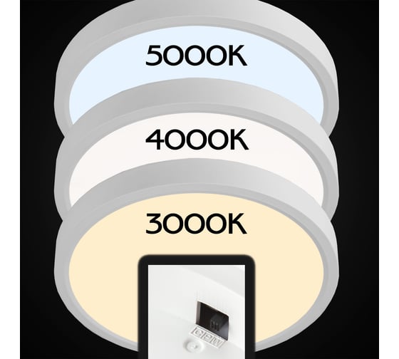 Накладной светильник Citilux Бейсик, белый LED 24WхМульти CL738240V