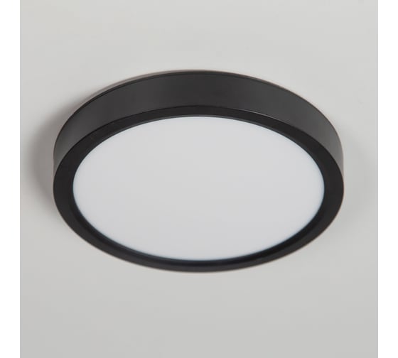Накладной светильник Citilux Бейсик, черный LED 12Wх4000K CL738121N