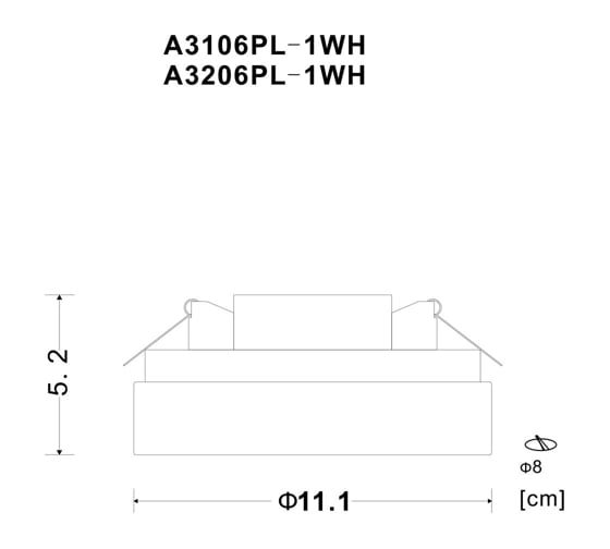 Потолочный светильник Arte Lamp A3106PL-1WH