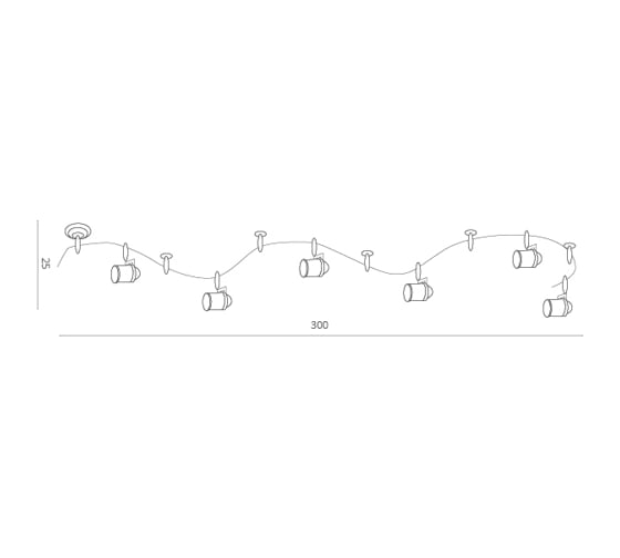 Потолочный светильник Arte Lamp A3056PL-6BK