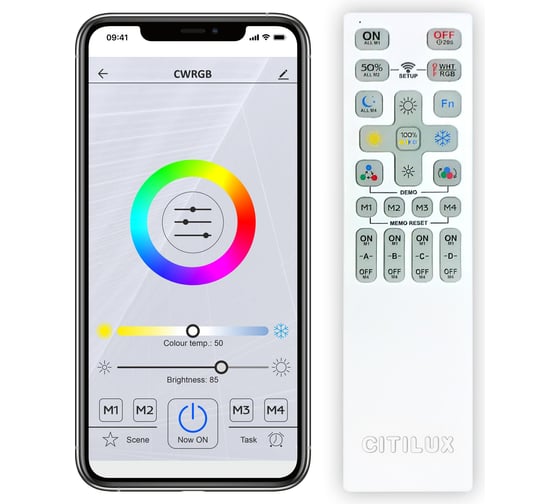 Светильник Citilux Старлайт Смарт Хром RGB CL703A60G