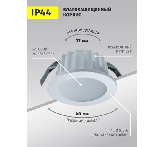 Светильник Navigator NDL-RP4-3W-840-WH-LED 71273