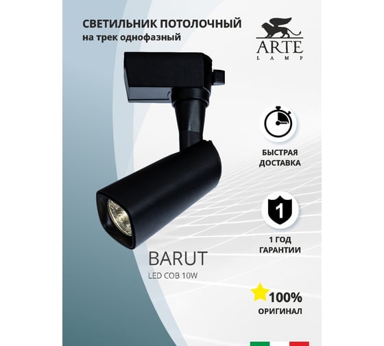 Потолочный светильник Arte Lamp A4561PL-1BK