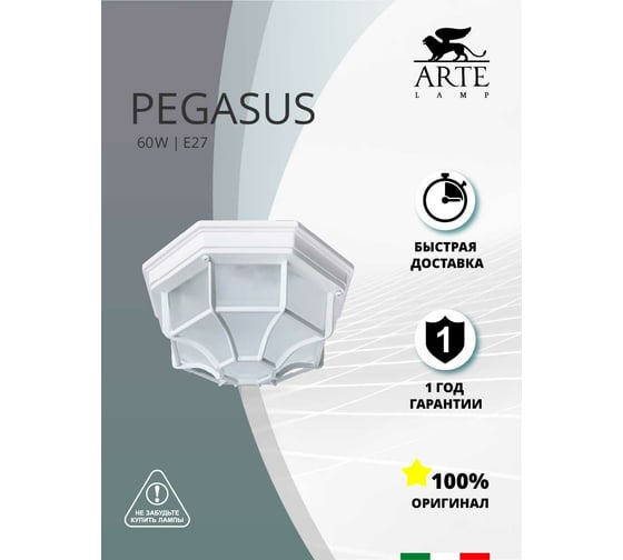 Потолочный светильник Arte Lamp A3100PL-1WH