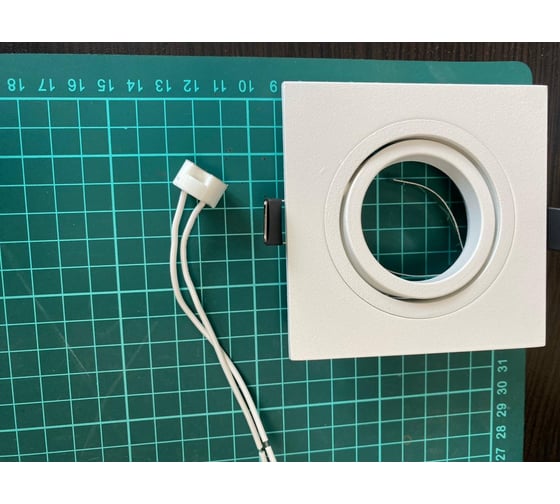 Точечный светильник Elvan 111SQ-1хMR16-5.3-Wh белый, комплект 6 шт. VLS-111S-WH 6шт