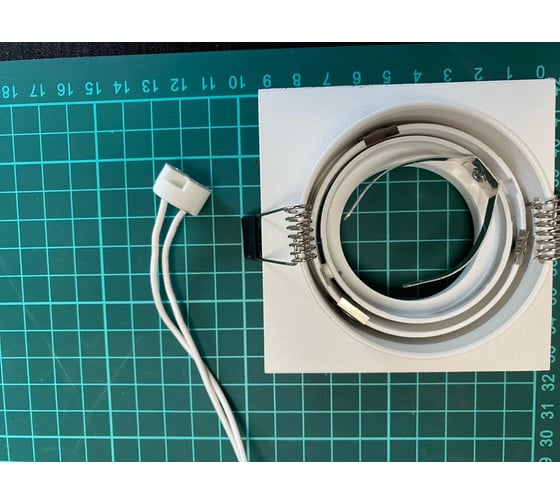 Точечный светильник Elvan 111SQ-1хMR16-5.3-Wh белый, комплект 6 шт. VLS-111S-WH 6шт