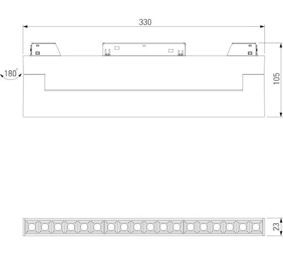 Трековый светильник Elektrostandard Slim Magnetic HL03 18W 3000K (черный) a067371