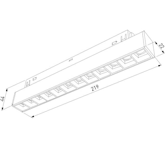 Трековый светильник Elektrostandard Slim Magnetic SL02 12W 3000K (черный) a067376