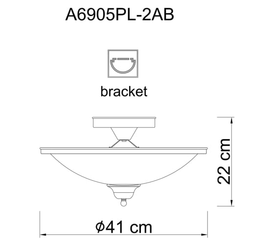 Потолочный светильник Arte Lamp A6905PL-2AB
