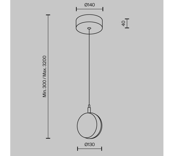 Подвесной светильник MAYTONI Mind Металл Черный MOD299PL-L10BC3K