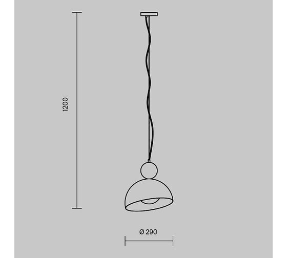 Подвесной светильник Freya Bowl Матовый Черный Металл FR5439PL-01B