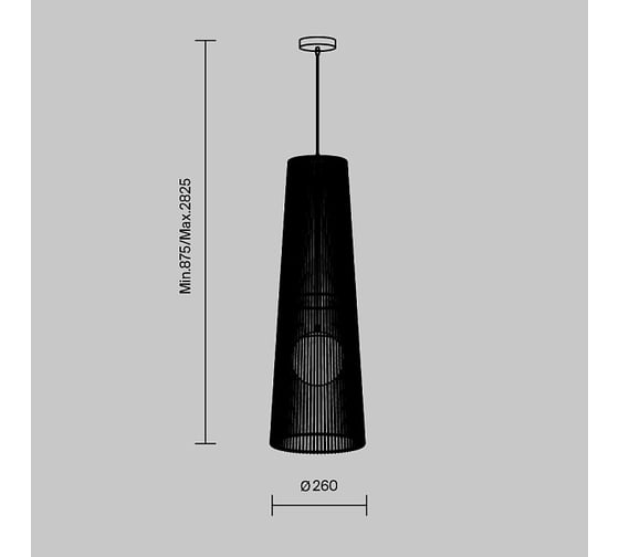 Подвесной светильник Freya Cottage Черный Металл FR5405PL-01B2