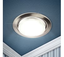 Встраиваемый светильник ЭРА под лампу GX53 KL35 SN Set 10 сатин никель комплект 10 шт. Б0063018