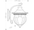 Cадово-парковый светильник FERON PL591 60W, 230V, IP44, коричневый 41171 5