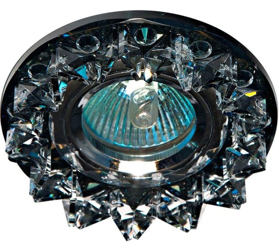 Потолочный встраиваемый светильник FERON MR16 50W G5.3,черный,хром,СD2542 18931 1