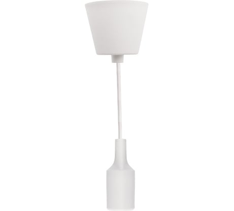 Патрон REXANT E27 силиконовый со шнуром 1 м белый 11-8884