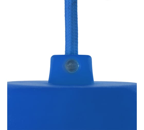Патрон REXANT E27 силиконовый со шнуром 1 м синий 11-8885