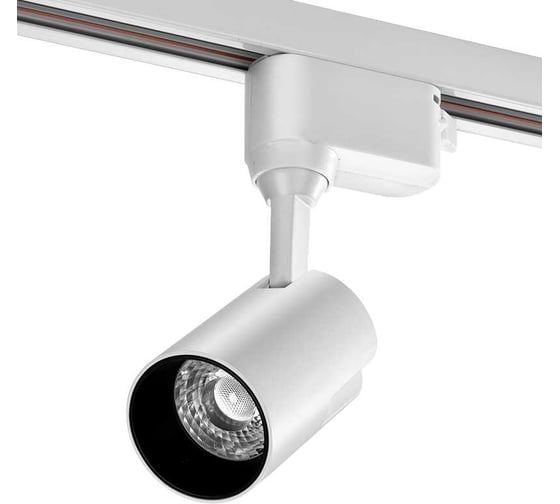 Светильник трековый 1фазный General Lighting Systems 35Вт  IP40, 76х130х210мм,  GTR-35-1-IP40-S-W-4 белый 580053