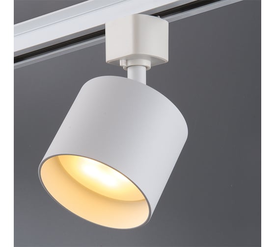 Светильник трековый 1фазный General Lighting Systems GX53, IP40, 80х80х105мм, белый GTR-GX53-1-IP40-W 580210