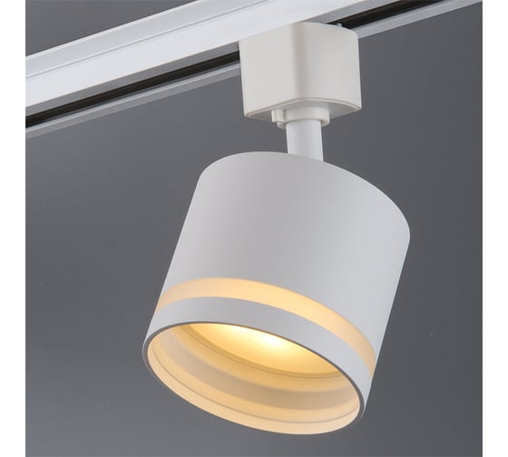 Светильник трековый 1фазный General Lighting Systems IP40, 80х80х115мм, GTR-GX53-1-LR-IP40-W белый 580220