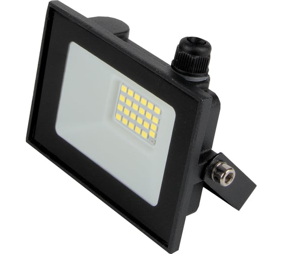 Светодиодный прожектор с датчиком освещенности General Lighting Systems 20Вт 1550Лм 6500К Холодный белый свет IP65 Черный GTAB-S1-20BT-IP65-6 403222