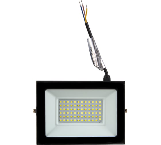 Светодиодный прожектор с датчиком освещенности General Lighting Systems 70Вт 1550Лм 6500К Холодный белый свет IP65 Черный GTAB-S1-70BT-IP65-6 403225