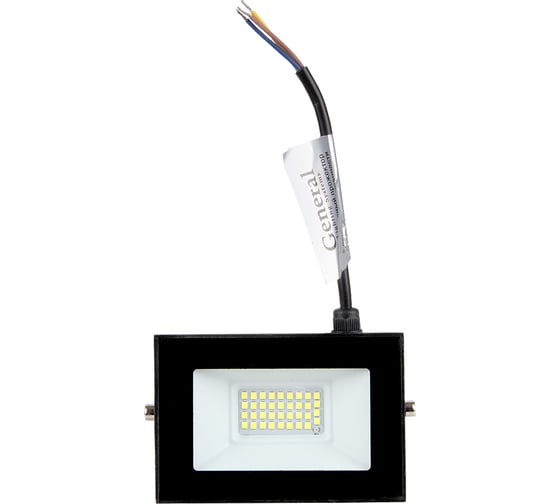 Светодиодный прожектор с датчиком освещенности General Lighting Systems 30Вт 2150Лм 6500К Холодный белый свет IP65 Черный GTAB-S1-30BT-IP65-6 403223
