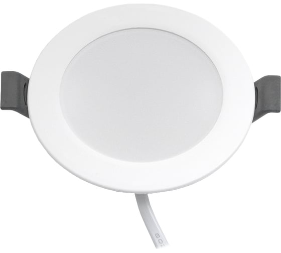 Светильник светодиодный встраиваемый General Lighting Systems 6Вт, 480Лм, 4500К, Нейтральный белый свет, Круг, 90х25мм, IP40 GLP-RW3-6BT-90-4 412401