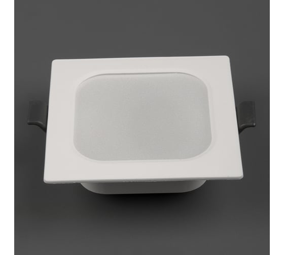 Светодиодный встраиваемый светильник General Lighting Systems 6Вт, 480Лм, 6500К, Холодный белый свет, Квадрат, 90х90х25мм GLP-SW3-6BT-90-6 412412