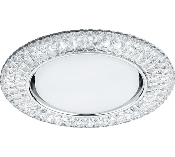 Встраиваемый светильник для натяжных потолков с белой LED подсветкой Feron CD4043 GX53, прозрачный, хром, 41305 1