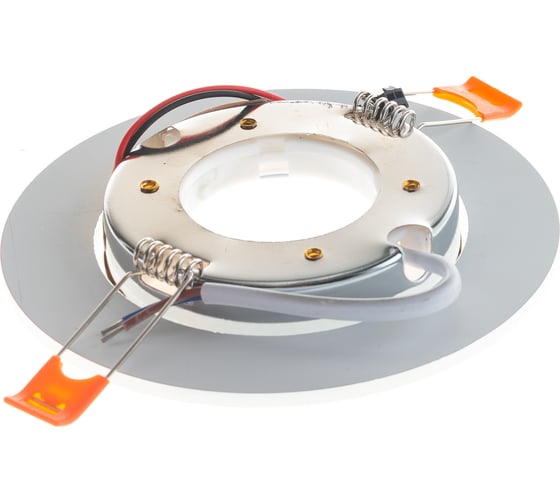 Встраиваемый светильник для натяжных потолков с белой LED подсветкой Feron CD5023 GX53, матовый, 40522