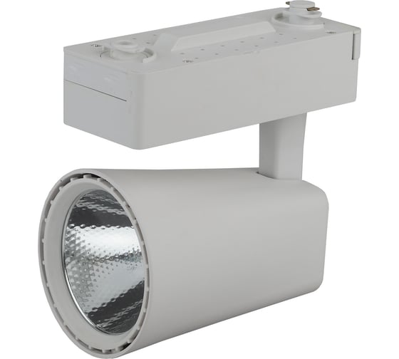 Трековый светильник однофазный ЭРА TR4 20 WH светодиодный 20Вт белый COB Б0032113 1